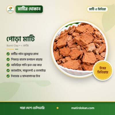 পোড়া মাটি (Burnt Clay) – গার্ডেনিং মিডিয়া